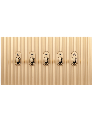 Дизайнерские выключатели Meljac Cannelée