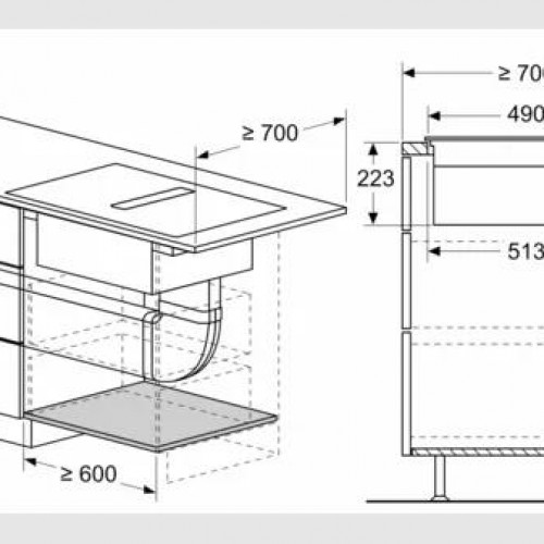 NEFF Индукционная варочная панель с интегрированной вытяжкойN 90 T58TL6EN2