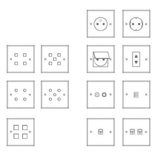 Дизайнерские выключатели ATELIER LUXUS Carat