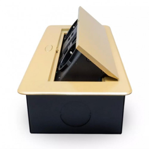 RocketSocket розетка выдвижная 2 Euro 16A, 2 USB A с блоком 5В/2.1А, 2 RJ45