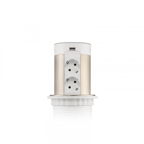 Выдвижной блок Mebax 17J ⌀100 мм с беспроводной зарядкой