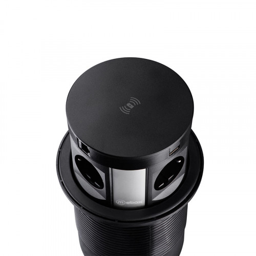 Выдвижной блок Mebax 107J ⌀120 мм с беспроводной зарядкой