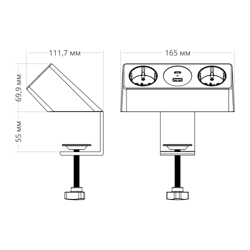 Удлинитель Mebax 10A