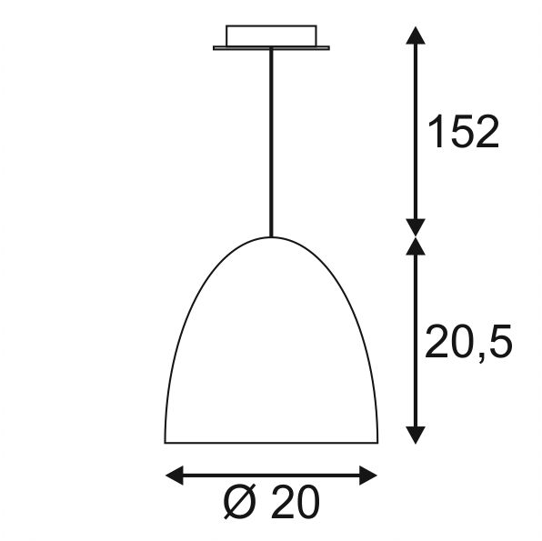 Светильник подвесной SLV 133005 PARA CONE 20, матированный алюминий. Фотография №2