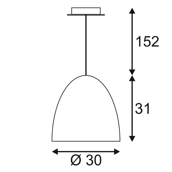 Светильник подвесной SLV 133019 PARA CONE 30, матированная медь. Фотография №6