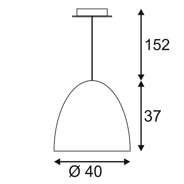 Светильник подвесной SLV 155471 PARA CONE 40, белый глянцевый. Фотография №2