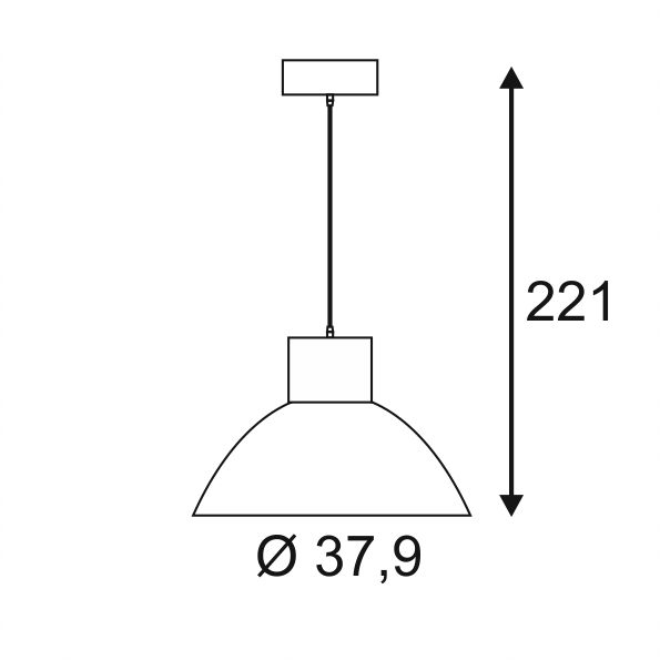 Светильник подвесной SLV 165611 PENTULI 38, белый, черный. Фотография №2