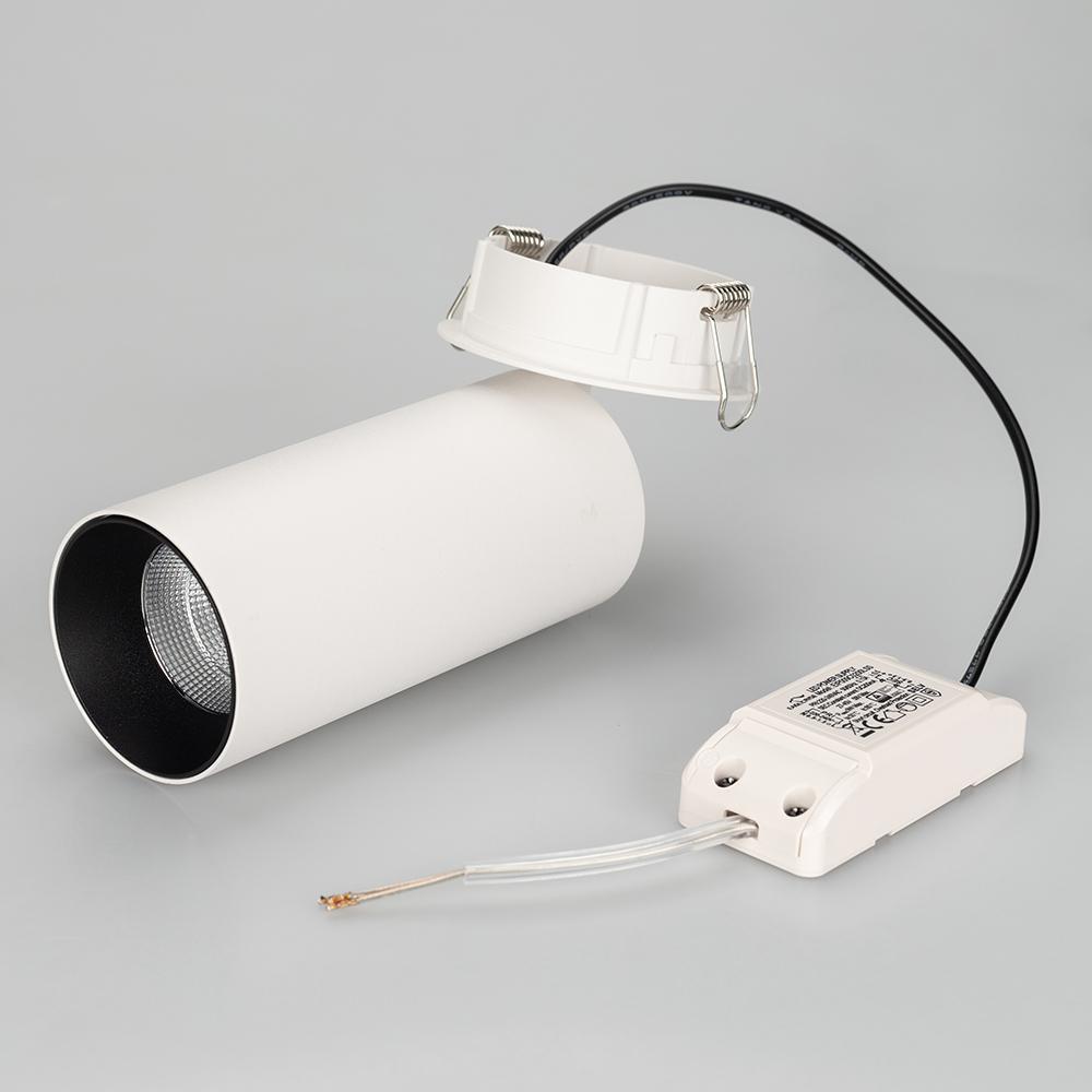 Встраиваемый светильник Arlight SP-POLO-BUILT-R65-8W White5000 (WH-BK, 40 deg). Фотография №4