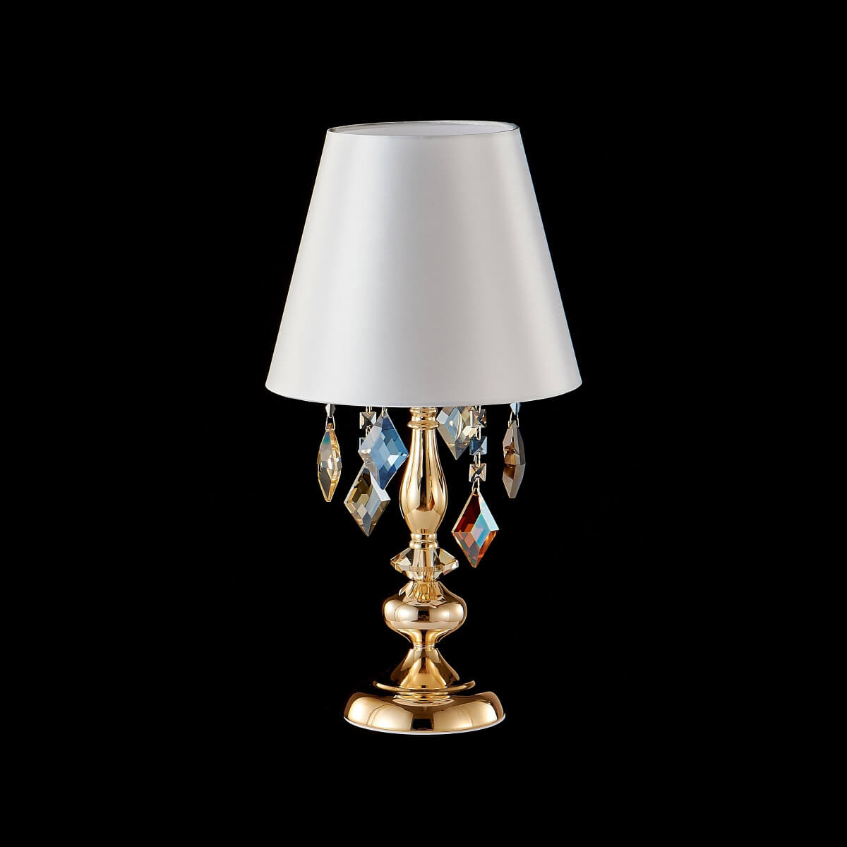 Настольная лампа Crystal Lux MERCEDES LG1 GOLD/COLOR. Фотография №2