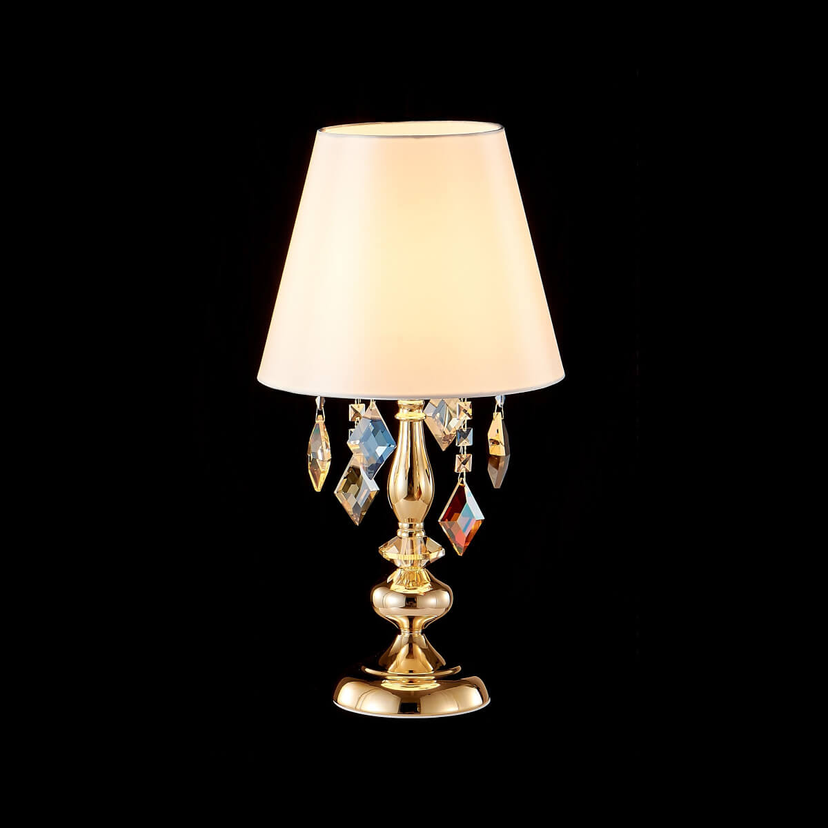 Настольная лампа Crystal Lux MERCEDES LG1 GOLD/COLOR. Фотография №3