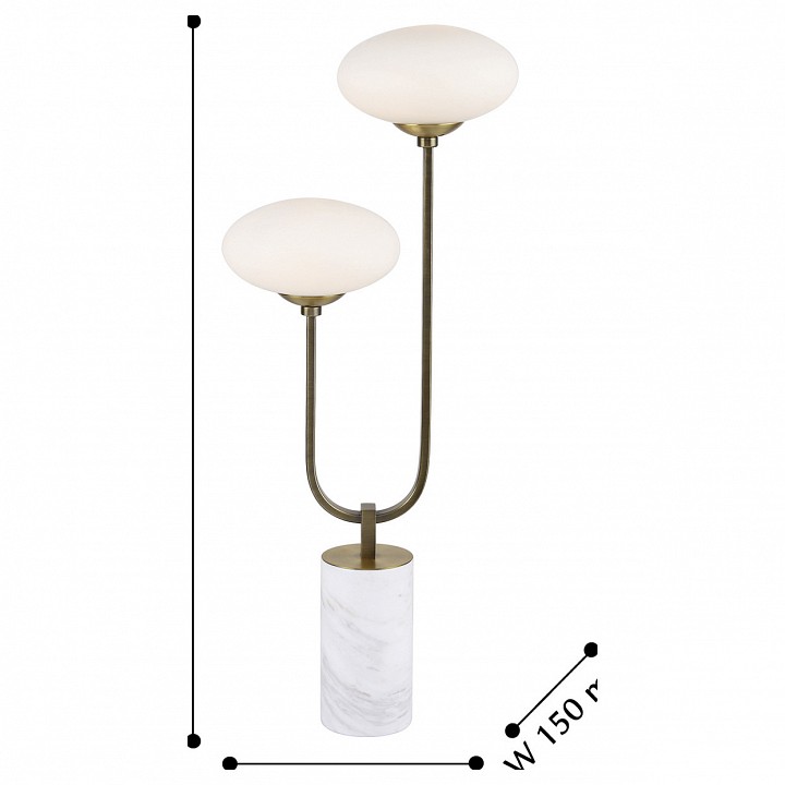 Настольная лампа декоративная Favourite Pernetti 2513-2T. Фотография №5
